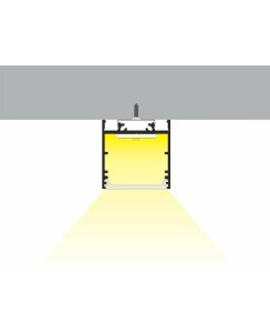 4 Meter LED Alu Profil Aufbau breit 02 Silber eloxiert 30mm Serie Varia