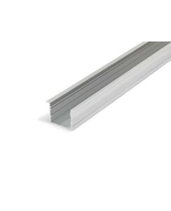 4 Meter LED Alu Profil Einbau breit 07 Silber eloxiert...