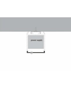 4 Meter LED Aluprofil Varia 09 schwarz eloxiert