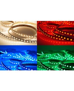 5 Meter LED Streifen 24V RGBW 4000K 36W/M IP20 High Power