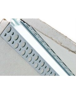 2 Meter LED Trockenbauprofil 90 Grad Silber eloxiert zum Einputzen 11,5mm ohne Abdeckung