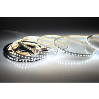 5 Meter LED Streifen 24V 2835 Kaltweiss 6500K 6W & 128 Leds/M IP20