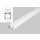 3 Meter LED Profil Aufputz Tief weiss lackiert ohne Abdeckung 21mm Serie L