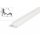 3 Meter LED Aluprofil Corner 30 Grad Weiss lackiert ohne Abdeckung Serie M