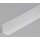 2 Meter LED Aluleiste Corner Duo Serie ECO weiß lackiert