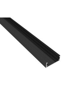 3 Meter LED Aufbauprofil schwarz lackiert 25mm ohne...