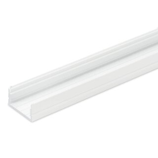 2 Meter Alu Profil Aufputz 20mm Serie Eco Plus weiß