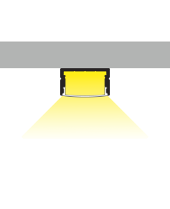 4 Meter Alu Profil Aufputz 20mm Serie Eco Plus weiß