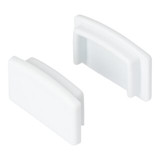 Endkappen 2er Set für Aufbau 20mm (weiß) Serie Eco Plus