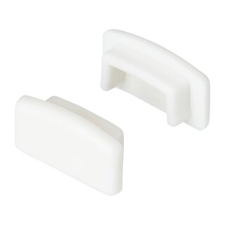 Endkappen 2er Set für Aufbau 12mm (weiß) Serie Eco Plus