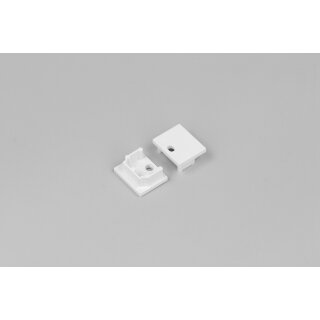 Endkappen 2er Set für "Trockenbauprofil 14mm" weiß Serie Eco