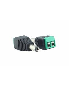 Hohlbuchsenstecker Adapter auf Schraubklemme 2 pol...
