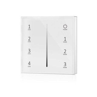 2.4 GHz 4 Zonen Funkdimmer zur Wandmontage Serie Sky