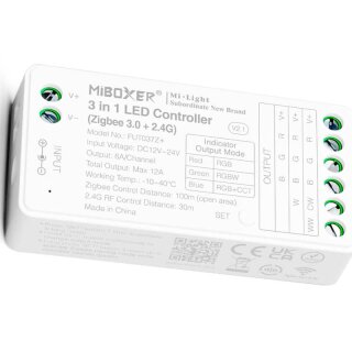2.4 GHz Zigbee Controller für RGB, RGBW, RGB+CCT (ohne Fernbedienung) 037Z Plus