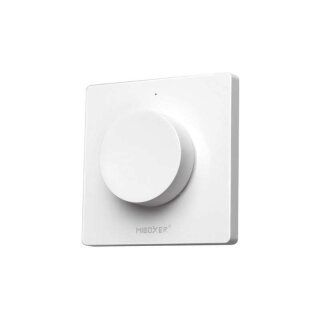 2.4 GHz 1 Zonen Funkdimmer weiß zur Wandmontage (ohne Empfangseinheit) für einfarbige und Dualweiße LED-Bänder Serie Light