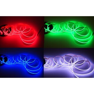 5 Meter LED COB Streifen 24V RGB 14W & 576 Leds/M IP20