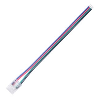 LED COB Verbinder mit offenen Kabelende für 10mm RGB LED Streifen 4 POL