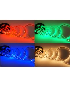 5 Meter LED Strip 24V 5050 RGBW Warmweiss (4-1 Chip) 25W & 120 Leds/M IP20