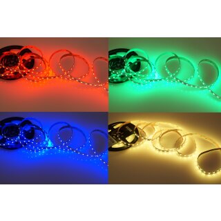 5 Meter LED Streifen 24V 5050 RGB 14,4W & 60 Leds/M IP20