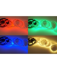 5 Meter LED Streifen 24V 5050 RGB 14,4W & 60 Leds/M IP20