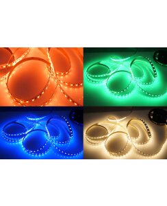 5 Meter LED Strip 24V 5050 RGBW Warmweiss (4-1 Chip) 17W...
