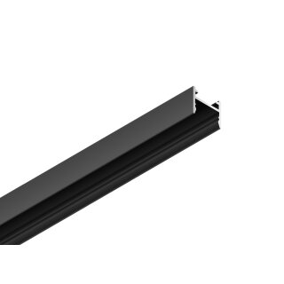 2 Meter LED Aluleiste Aufputz MAG 12mm schwarz Serie AVA