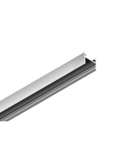 3 Meter LED Aluleiste Aufputz MAG 12mm Silber Serie AVA