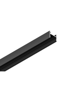 3 Meter LED Aluleiste Aufputz MAG 12mm schwarz Serie AVA
