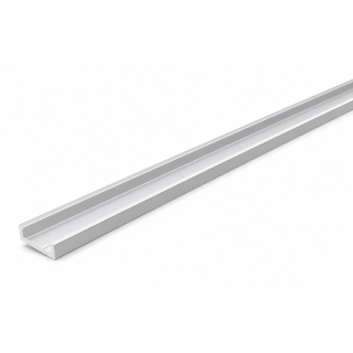 2 Meter LED Möbelprofil 13mm Serie Eco Plus Silber