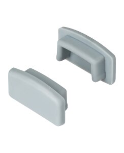 Endkappen 2er Set für Möbelprofil 13mm grau...