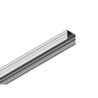 3 Meter LED Aluleiste Aufputz Silber 12mm Serie AVA