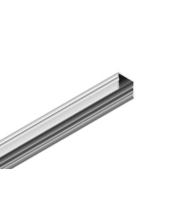 3 Meter LED Aluleiste Aufputz Silber 12mm Serie AVA