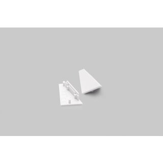 Endkappen 2er Set für Corner 30 Grad weiss 14mm Serie L