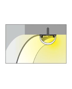 2 Meter LED Biegeprofil Flex rohaluminium ohne Abdeckung Serie M