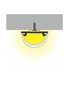 2 Meter LED Biegeprofil Flex weiß lackiert ohne Abdeckung Serie M