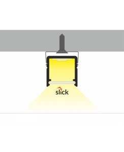 2 Meter LED Alu Profil Aufputz 10mm Serie ECO natureloxiert silber