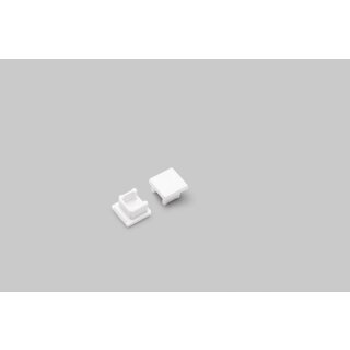 Endkappen, 2er Set für Aufputz 10mm (Weiß), Serie ECO