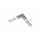 LED Aluprofil "Einbau Flach 14mm" 90° Winkel Eckverbindung natureloxiert Serie L