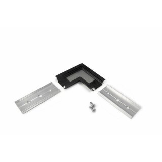 LED Aluprofil "Einbau Flach 14mm" 90° Winkel Eckverbindung schwarz Serie L