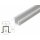 2 Meter LED Alu Profil Einbau 10mm Serie ECO silber