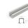 2 Meter LED Alu Profil Einbau 16mm Serie ECO eloxiert silber