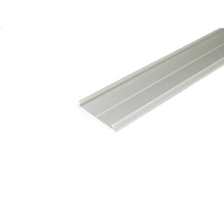 2 Meter Alu Abdeckplatte zu Aufputz XL 50mm Silber eloxiert