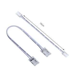 LED Verbinder mit Kabel Slim für 10mm LED Streifen 2 POL