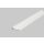 4 Meter LED Profil Aufputz Flach weiss lackiert ohne Abdeckung 14mm Serie L