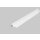 4 Meter LED Profil Einbau Flach weiss lackiert ohne Abdeckung 14mm Serie L