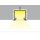 4 Meter LED Profil Einbau Tief weiß lackiert ohne Abdeckung 21mm Serie L